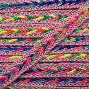 Polyesterová šnúra pletená NEON rose