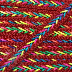 Poliestrowa pleciona linka NEON red