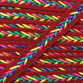 Polyesterová šnúra pletená NEON red