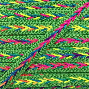 Poliestrowa pleciona linka NEON lime