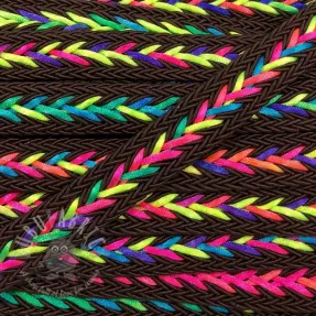 Poliestrowa pleciona linka NEON choco