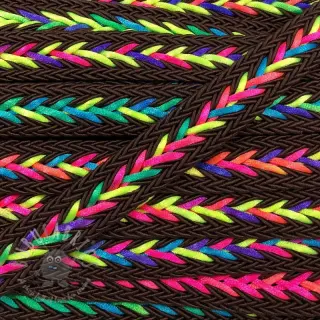 Poliestrowa pleciona linka NEON choco