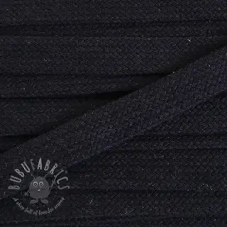 Bawełniany sznur płaski 15 mm black