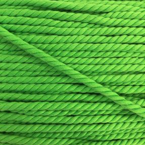 Bawełniany sznur 5 mm neon green