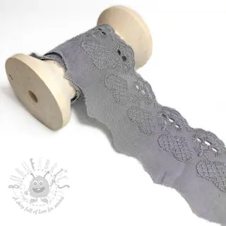 Koronka Heart grey