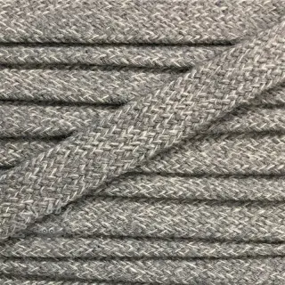 Bawełniany sznur płaski 13 mm melange light grey