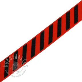 Lamówka gumowa STRIPE 20 mm red
