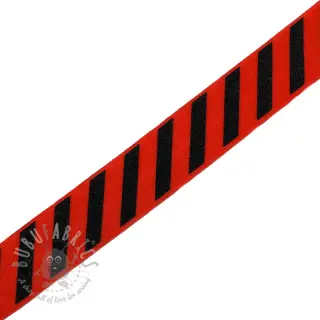 Lamówka gumowa STRIPE 20 mm red