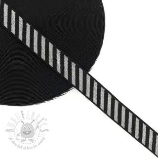 Guma gładka 2,5 cm Diagonal silver