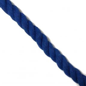 Bavlnená šnúra točená 2,5 cm cobalt