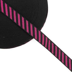 Guma gładka 2,5 cm Diagonal fuchsia