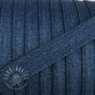 Bawełniany sznur płaski 15 mm Denim blue