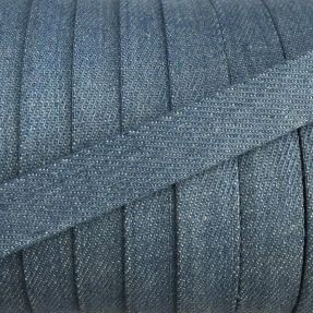 Bavlnená šnúra plochá 15 mm Denim baby blue
