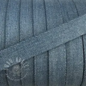 Bawełniany sznur płaski 15 mm Denim baby blue