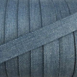 Bawełniany sznur płaski 15 mm Denim baby blue