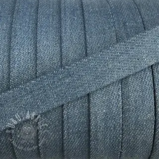 Bawełniany sznur płaski 15 mm Denim baby blue