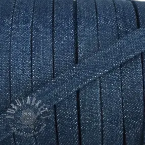 Bawełniany sznur płaski 10 mm Denim blue