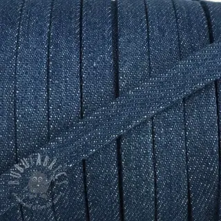 Bawełniany sznur płaski 10 mm Denim blue