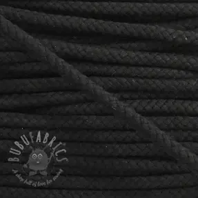 Bawełniany sznur 8 mm black