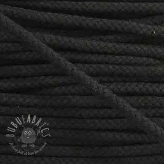 Bawełniany sznur 8 mm black