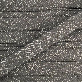 Bawełniany sznur płaski 15 mm melange grey