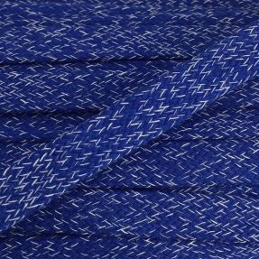 Bawełniany sznur płaski 15 mm melange cobalt