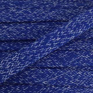 Bawełniany sznur płaski 15 mm melange cobalt