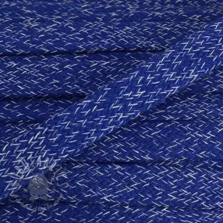 Bawełniany sznur płaski 15 mm melange cobalt