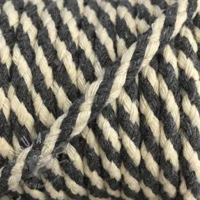 Bawełniany sznur 5 mm grey ecru