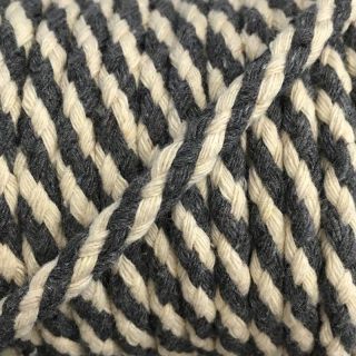Bawełniany sznur 5 mm grey ecru