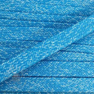Bawełniany sznur płaski 15 mm melange aqua