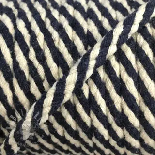 Bawełniany sznur 5 mm dark blue ecru
