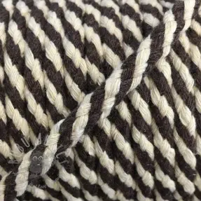 Bawełniany sznur 5 mm brown ecru