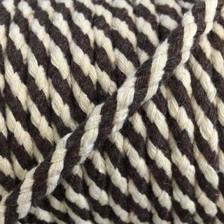Bawełniany sznur 5 mm brown ecru