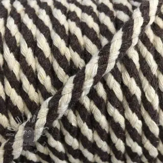 Bawełniany sznur 5 mm brown ecru