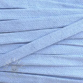 Bawełniany sznur płaski 15 mm light blue