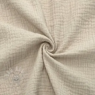 Muślin double gauze light sand