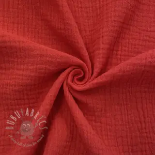 Muślin double gauze tomato ORGANIC