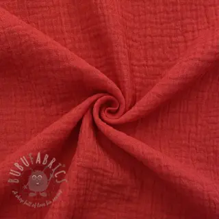 Muślin double gauze tomato