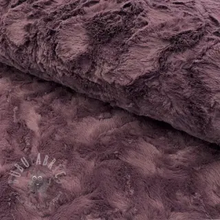 Sztuczne futro aubergine