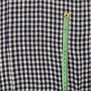 Muślina podwójna Double sided Checks navy