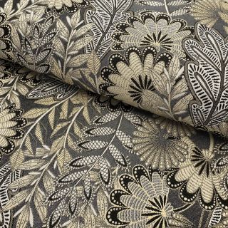 Tkanina dekoracyjna jacquard Boho leaves