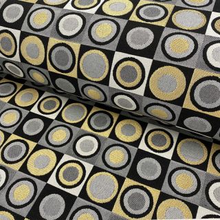 Tkanina dekoracyjna jacquard Round circle luxury