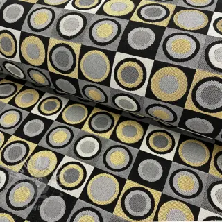 Tkanina dekoracyjna jacquard Round circle luxury
