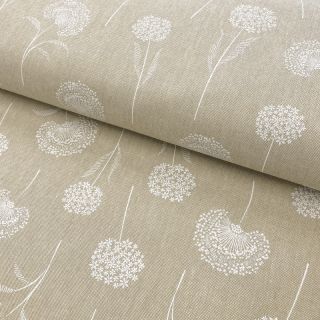 Tkanina dekoracyjna Linenlook Elegant dandelion natural