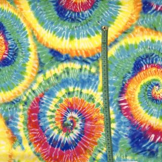 Tkanina dekoracyjna premium Luxe rainbow swirl digital print