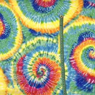Tkanina dekoracyjna premium Luxe rainbow swirl digital print