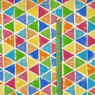 Tkanina dekoracyjna premium Rainbow triangle