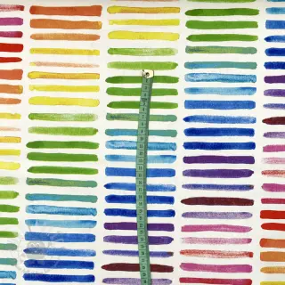 Tkanina dekoracyjna premium Colorful rainbow stripe