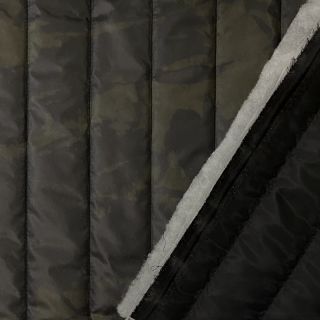 Tkanina pikowana Camouflage army green